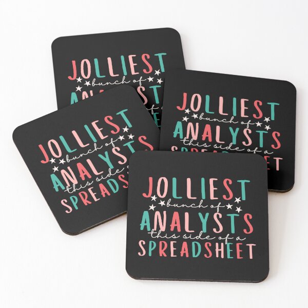 Item preview, Jolliest Bunch Of Analysts This Side of Spreadsheet designed and sold by SunfullyYours.