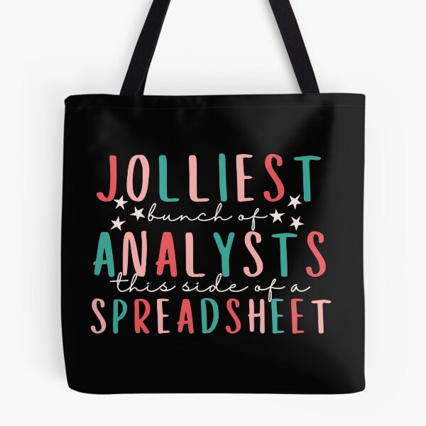 Item preview, Jolliest Bunch Of Analysts This Side of Spreadsheet designed and sold by SunfullyYours.