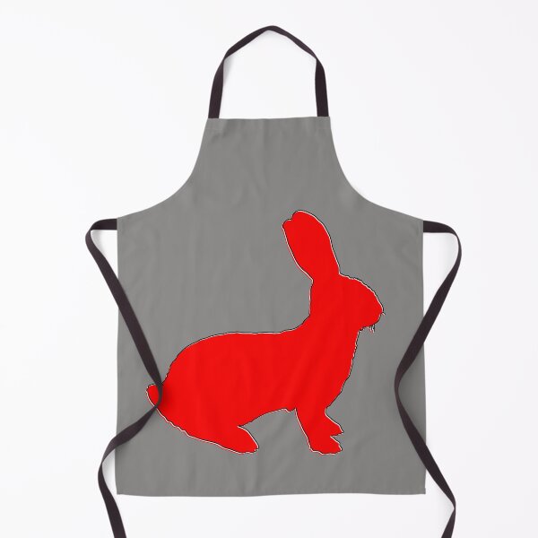 Item preview, Neon Red Minimalist Rabbit Outline designed and sold by 4rpixs.