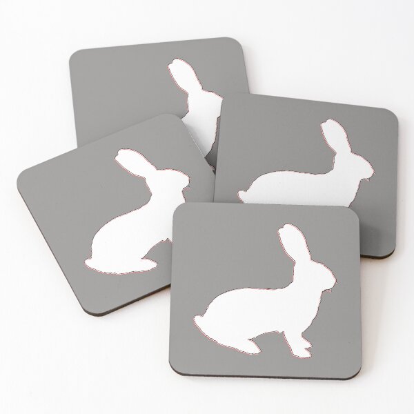 Item preview, Neon white Minimalist Rabbit Outline designed and sold by 4rpixs.