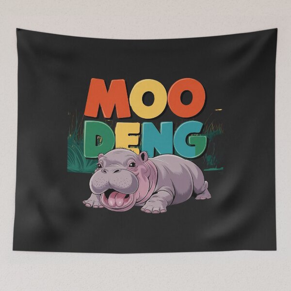 Item preview, Moo Deng: The Viral Baby Hippo designed and sold by holidayT-shirt.