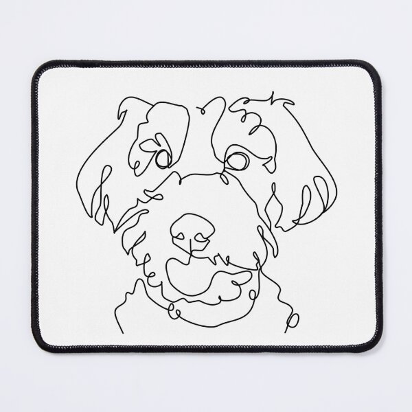 Item preview, black poodle one line art designed and sold by hemp3x.