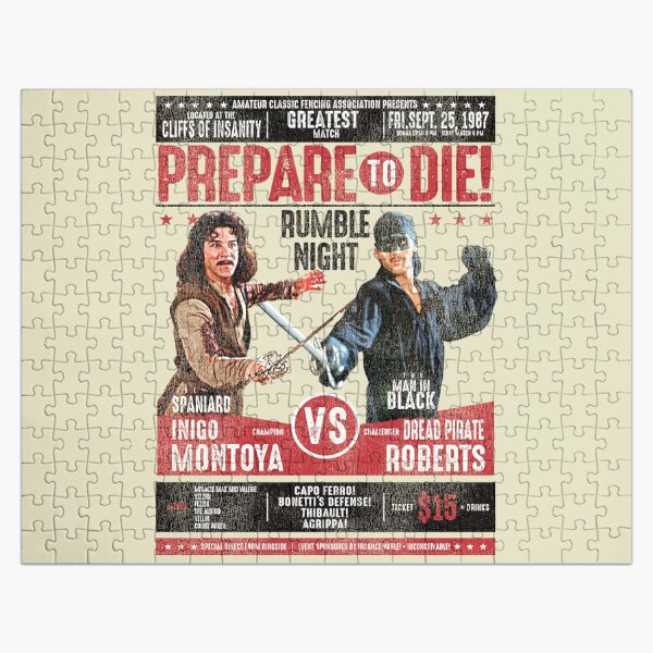 Item preview, Inigo Montoya Fencing Poster Worn designed and sold by Alema Art.