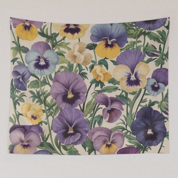 Item preview, Pansies Print designed and sold by whitecat23.