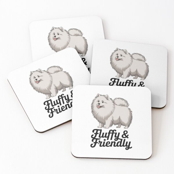 Item preview, Fluffy minimalist Samoyed designed and sold by mpwme.