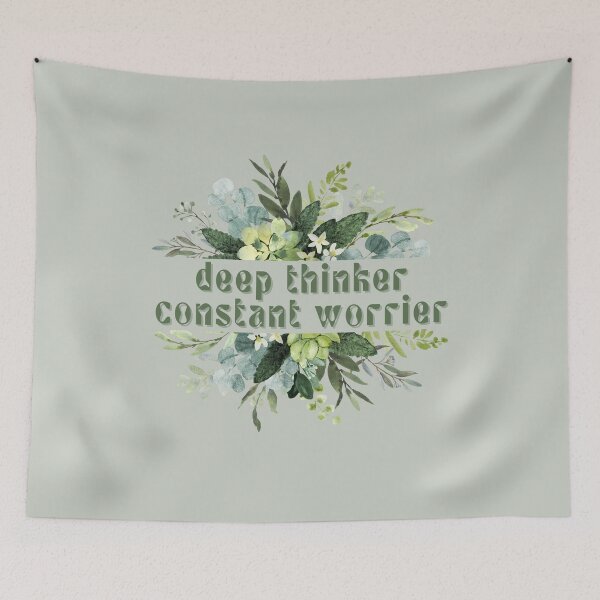 Item preview, Deep Thinker. Constant Worrier. designed and sold by FuryHive.