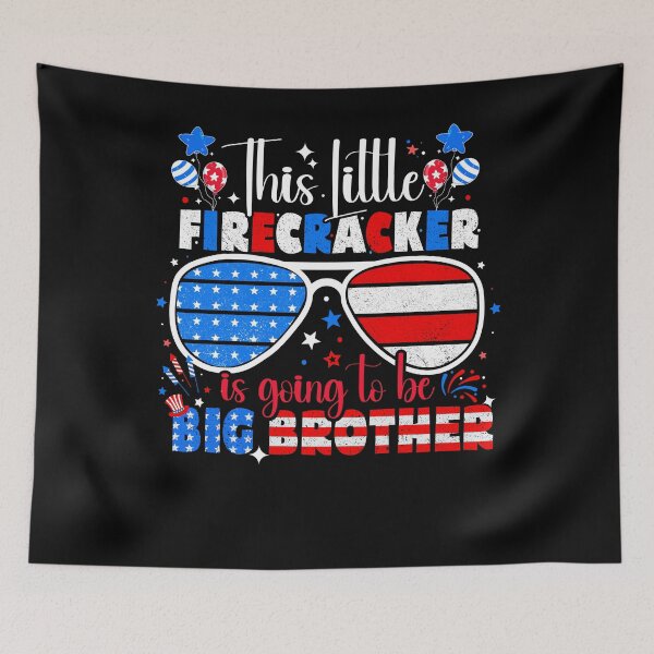Item preview, This Little Firecracker is going to be Big Brother Funny Firecracker designed and sold by REDDLINE.