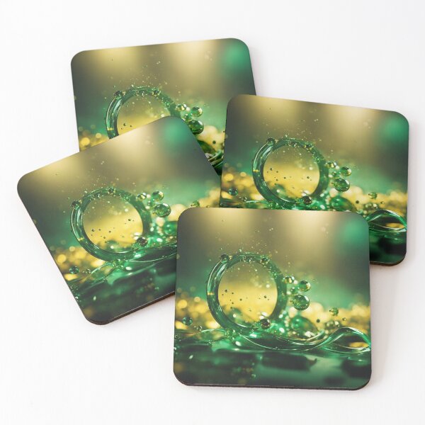 Item preview, Abstract gold and green liquid designed and sold by ADP76.