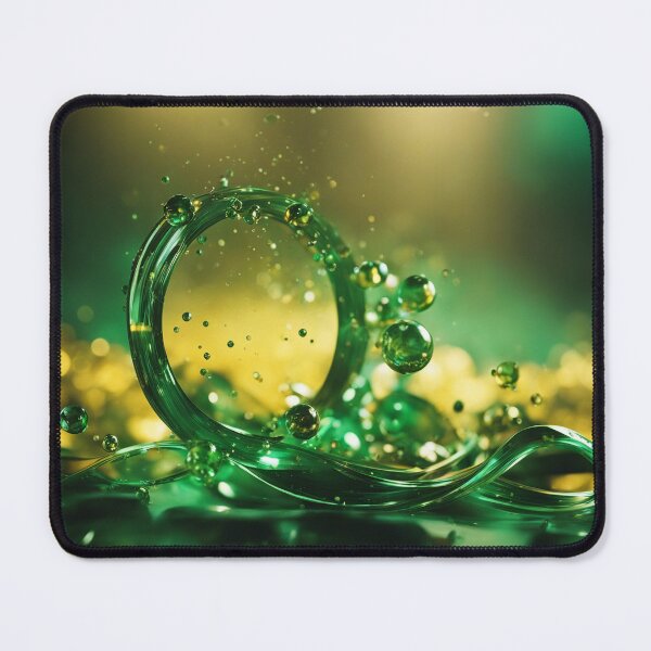 Item preview, Abstract gold and green liquid designed and sold by ADP76.
