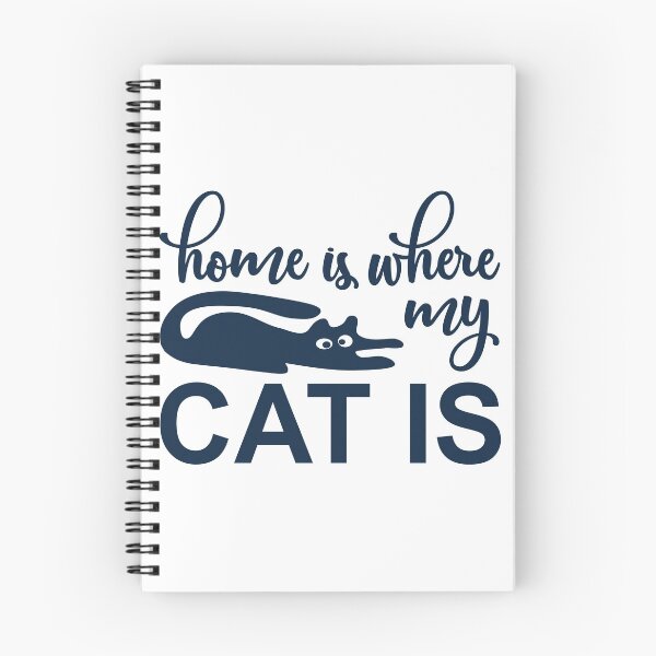 Item preview, Home is where My Cat is funny quote Design designed and sold by Mindlimes.