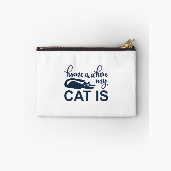 Item preview, Home is where My Cat is funny quote Design designed and sold by Mindlimes.