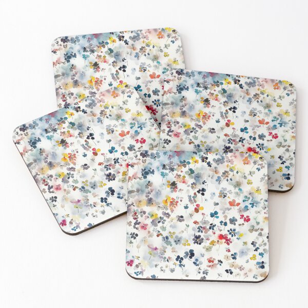 Item preview, Tiny Floral Clusters of Wildflowers – Watercolor Pattern Art designed and sold by solynneart.