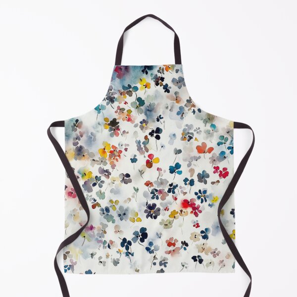 Item preview, Tiny Floral Clusters of Wildflowers – Watercolor Pattern Art designed and sold by solynneart.