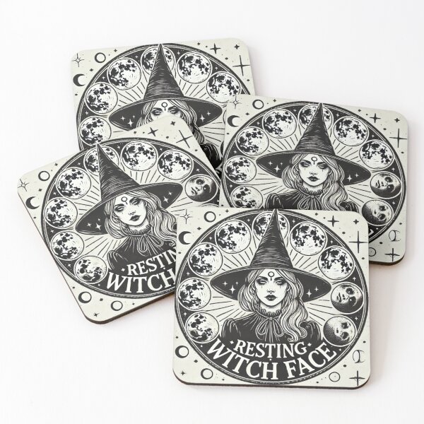 Item preview, Resting witch Face Witchy  designed and sold by Inadesignstore.
