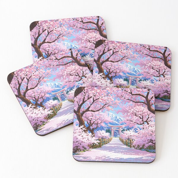 Item preview, Pink cherry trees. designed and sold by PatDoArt.
