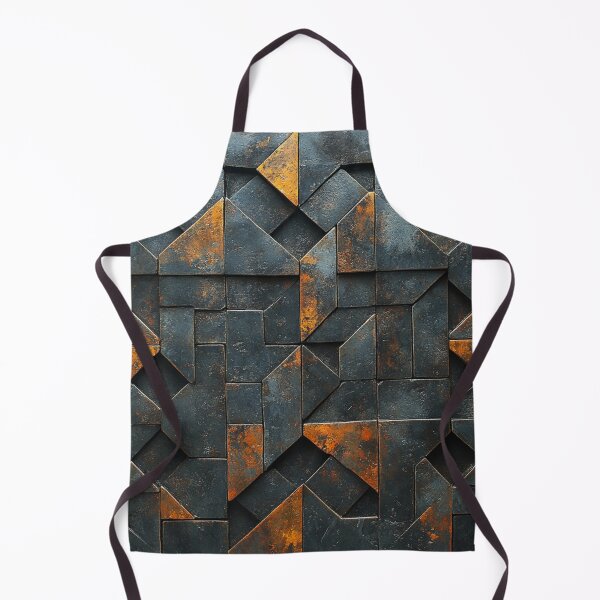 Item preview, Geometric Interlocking Shapes in Rustic Bronze designed and sold by TotemTrovia.