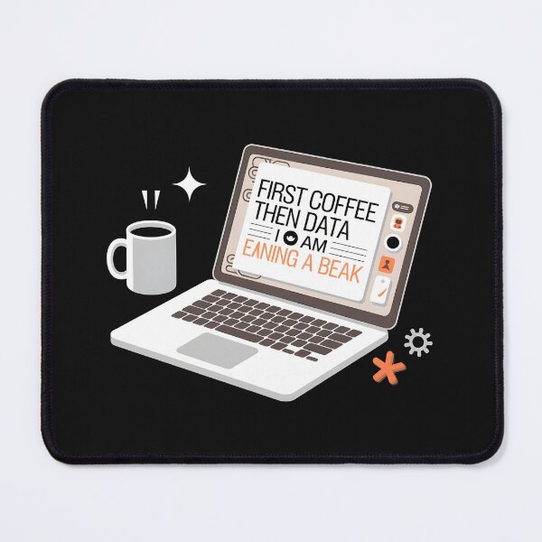Item preview, First coffee then data l am earning a break: coffee lover tshirt  designed and sold by trendie-tees.