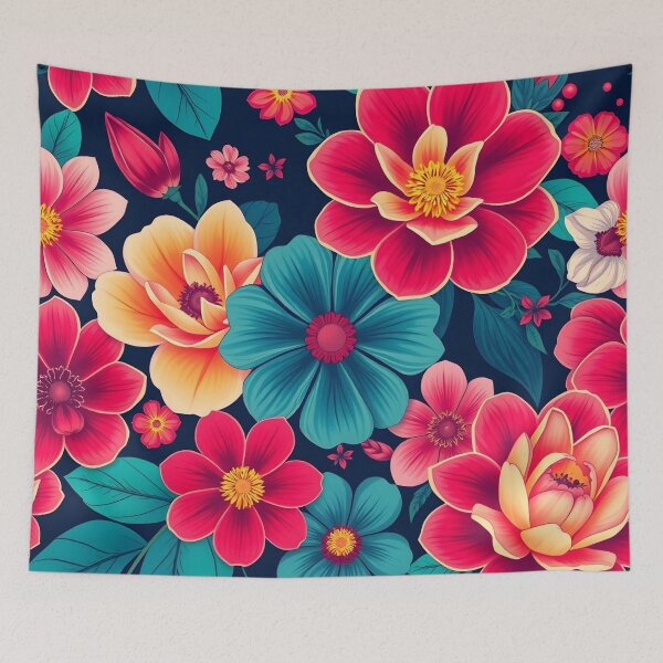 Artikelvorschau, Blumenmuster Nr. 24 entworfen und verkauft von Kaleidoscope Print.