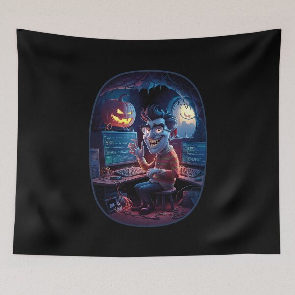 Item preview, Halloween computer Geek 01 designed and sold by kjp-design.