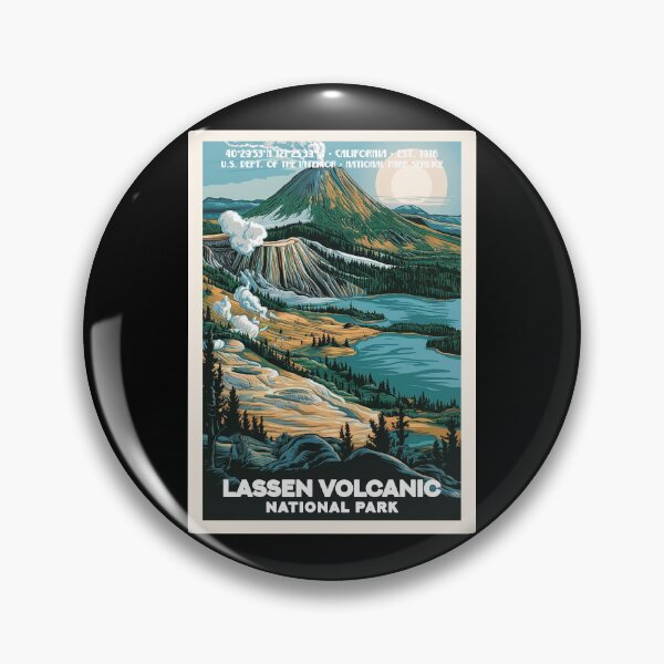 Item preview, Lassen Volcanic National Park, Vintage Travel designed and sold by PinkandP.