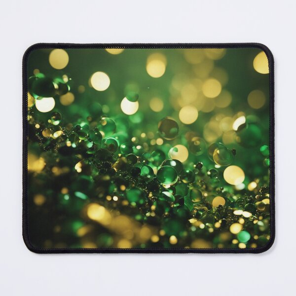 Item preview, Abstract gold and green liqiud beads designed and sold by ADP76.