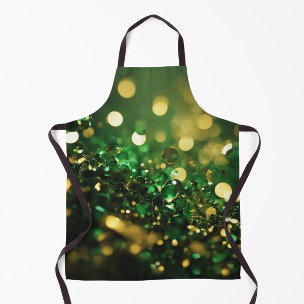 Item preview, Abstract gold and green liqiud beads designed and sold by ADP76.