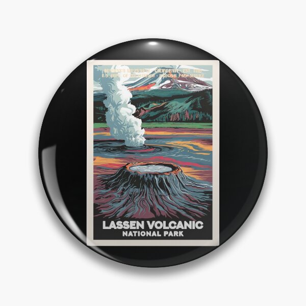 Item preview, Lassen Volcanic National Park, Vintage Travel designed and sold by PinkandP.