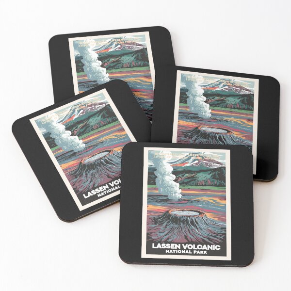 Item preview, Lassen Volcanic National Park, Vintage Travel designed and sold by PinkandP.