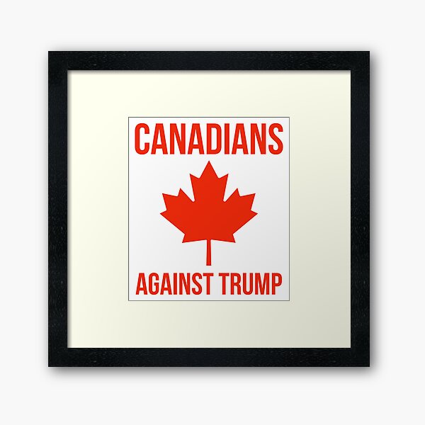 Aperçu de l'œuvre Les Canadiens contre Trump créée et vendue par Rachel the Artist .