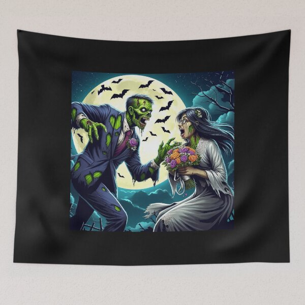 Item preview, Ghostly Figure in Lace Dress Haunts Midnight Tombstones designed and sold by freackly.