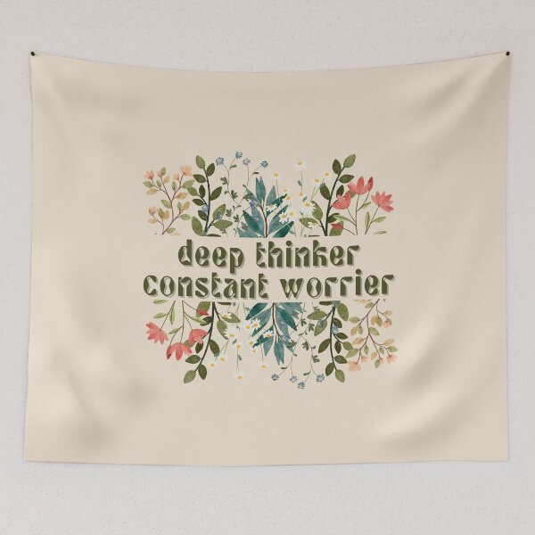 Item preview, Deep Thinker. Constant Worrier. designed and sold by FuryHive.
