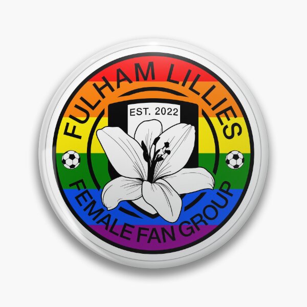 Item preview, Fulham Lillies - rainbow badge designed and sold by FulhamLillies.