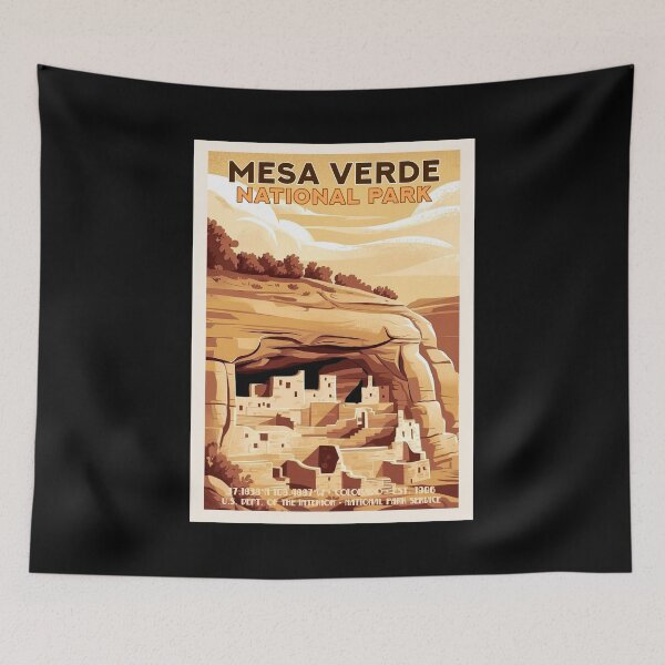 Item preview, Mesa Verde National Park, Vintage Travel designed and sold by PinkandP.
