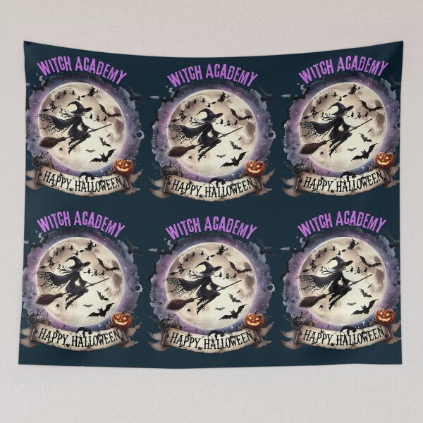 Item preview, Happy halloween witch academy designed and sold by Szpaku desart .