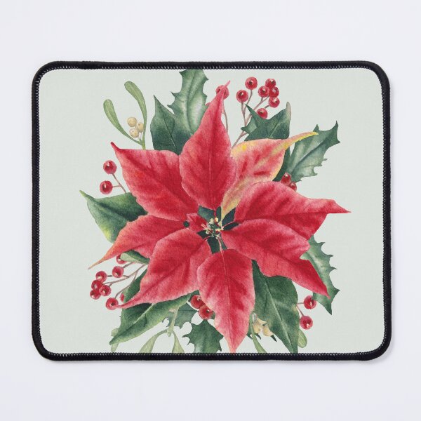 Item preview, Christmas Poinsettia art designed and sold by InnaPatiutko.