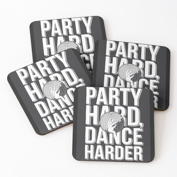 Item preview, Party Hard, Dance Harder – Retro Indie Style designed and sold by paulo silveira.