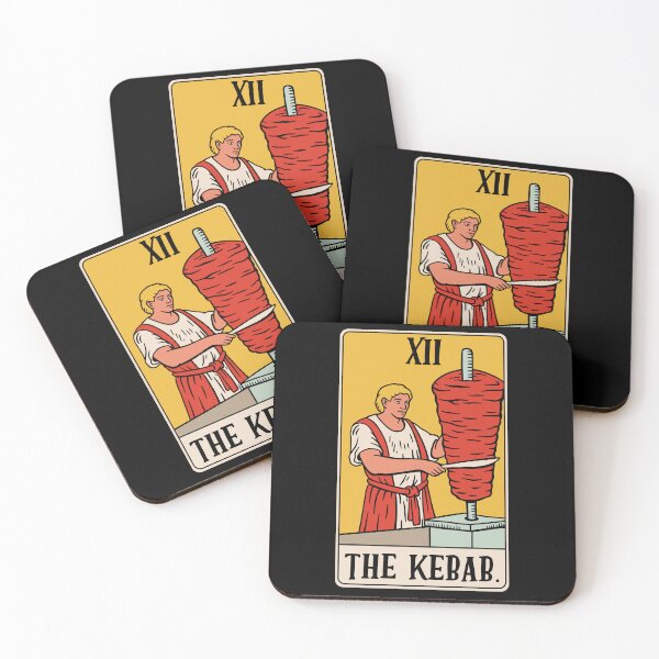 Item preview, The Kebab - Funny Food Tarot Card designed and sold by isstgeschichte.
