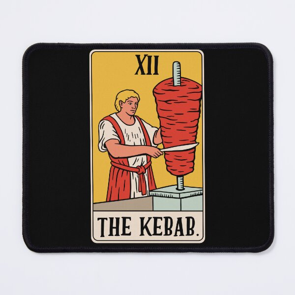 Item preview, The Kebab - Funny Food Tarot Card designed and sold by isstgeschichte.