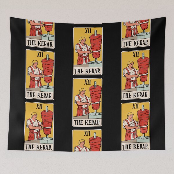 Item preview, The Kebab - Funny Food Tarot Card designed and sold by isstgeschichte.