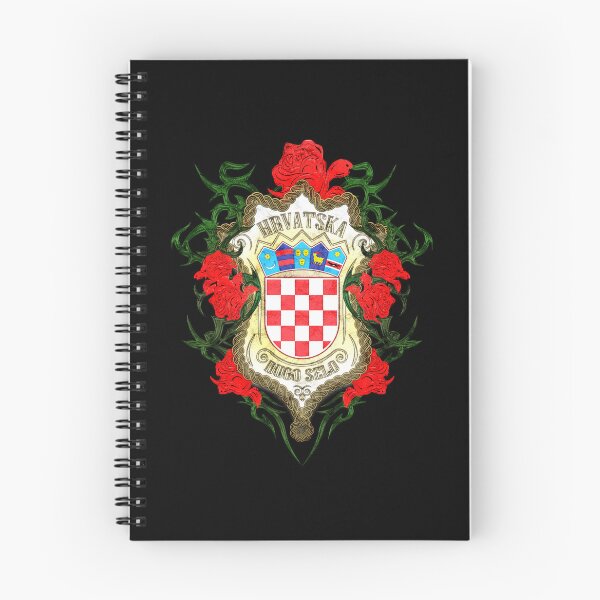 Item preview, Croatian Coat Of Arms With Roses And The Name Of The City "Dugo Selo" designed and sold by MC Art Studio.