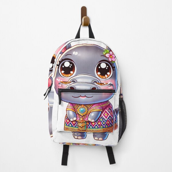 Item preview, Charming Hippo in Traditional Dress designed and sold by Chokhdi289shop.