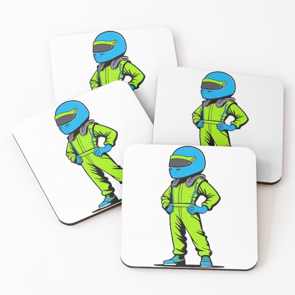 Item preview, Racing Driver - Neon Blue & Green designed and sold by CaffeinatedGearhead.