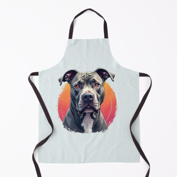 Item preview, Grey Pitbull lover Dog art designed and sold by PetArt ⭐⭐⭐⭐⭐.
