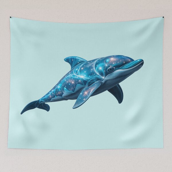 Item preview, The Blue Fantasy Dolphin designed and sold by TheArtOfPat.