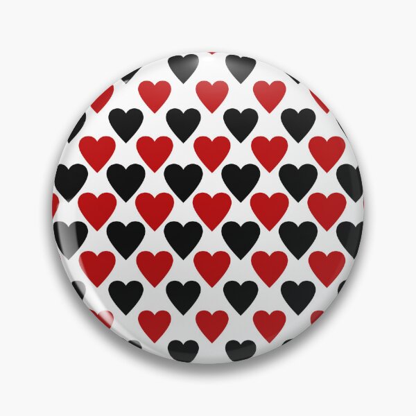Item preview, romantic love pattern black and red hearts designed and sold by ak7sailor.