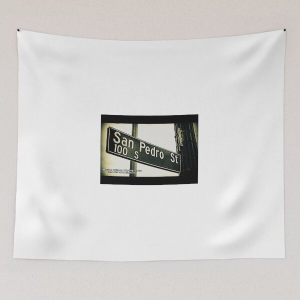 Item preview, San Pedro Street, Los Angeles, California by Mistah Wilson designed and sold by The Street Sign Store.