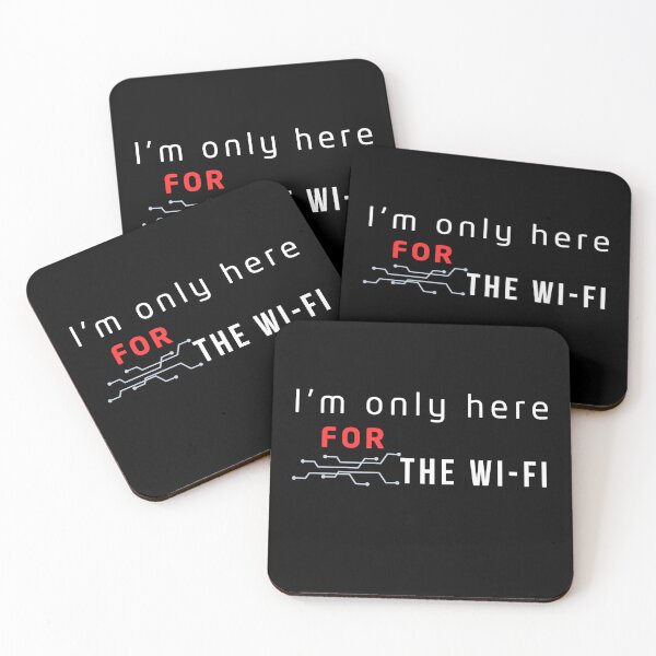 Item preview, I'm Only Here for Wi-Fi Funny Tech design – Geek Humor designed and sold by mARTaCreation.
