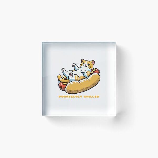 Item preview, Cat Lounging on a Hot Dog designed and sold by MaateoDesign.