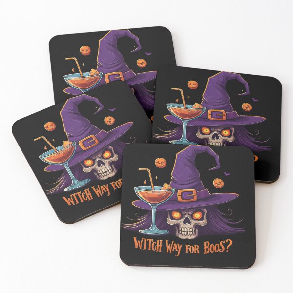 Item preview, "Witch Way for Boos?" Halloween Party Witch Hat  designed and sold by OnPar-Tees.