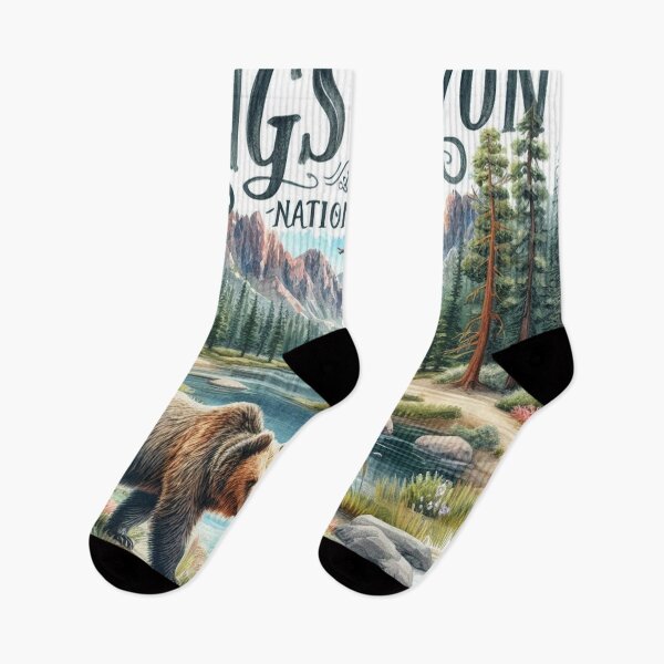 Item preview, Kings Canyon National Park Grizzly Bears Retro Vintage designed and sold by devonclemon.